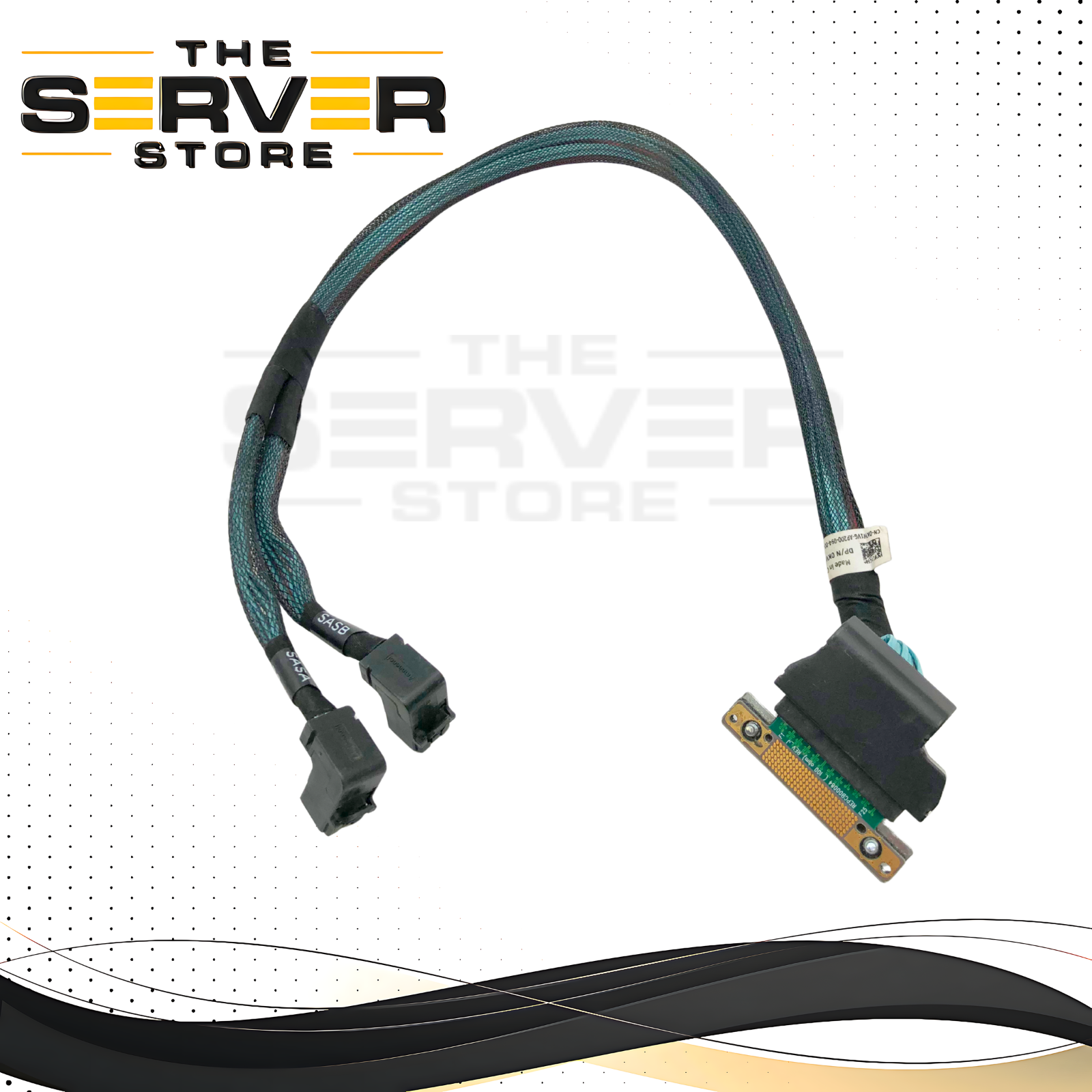 Dell PowerEdge R740 Amphenol 2.5-inch 16-Disk SAS Cable for Mini Array Card. P/N: KW1VG, 0KW1VG.