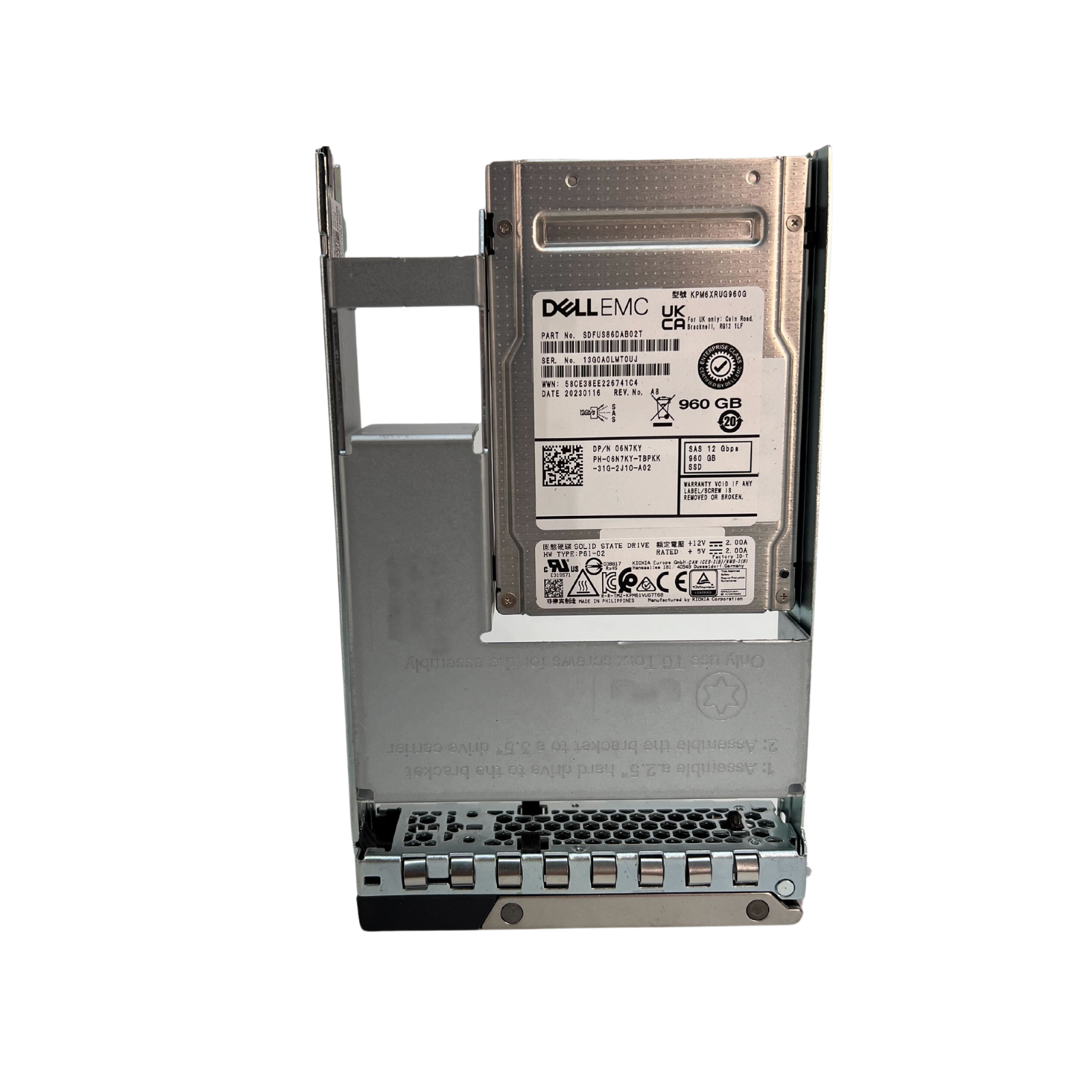Dell 960GB 12Gbps SAS 2.5" SSD (6N7KY)