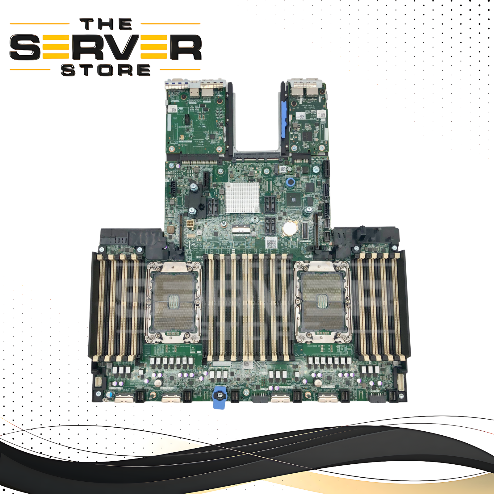 Dell PowerEdge R750 Server Motherboard. Dual LGA4189 Sockets for Intel Xeon Scalable Gen3 Processors. 32x DDR4 DIMM Slots. P/N: 06V45N, 6V45N.