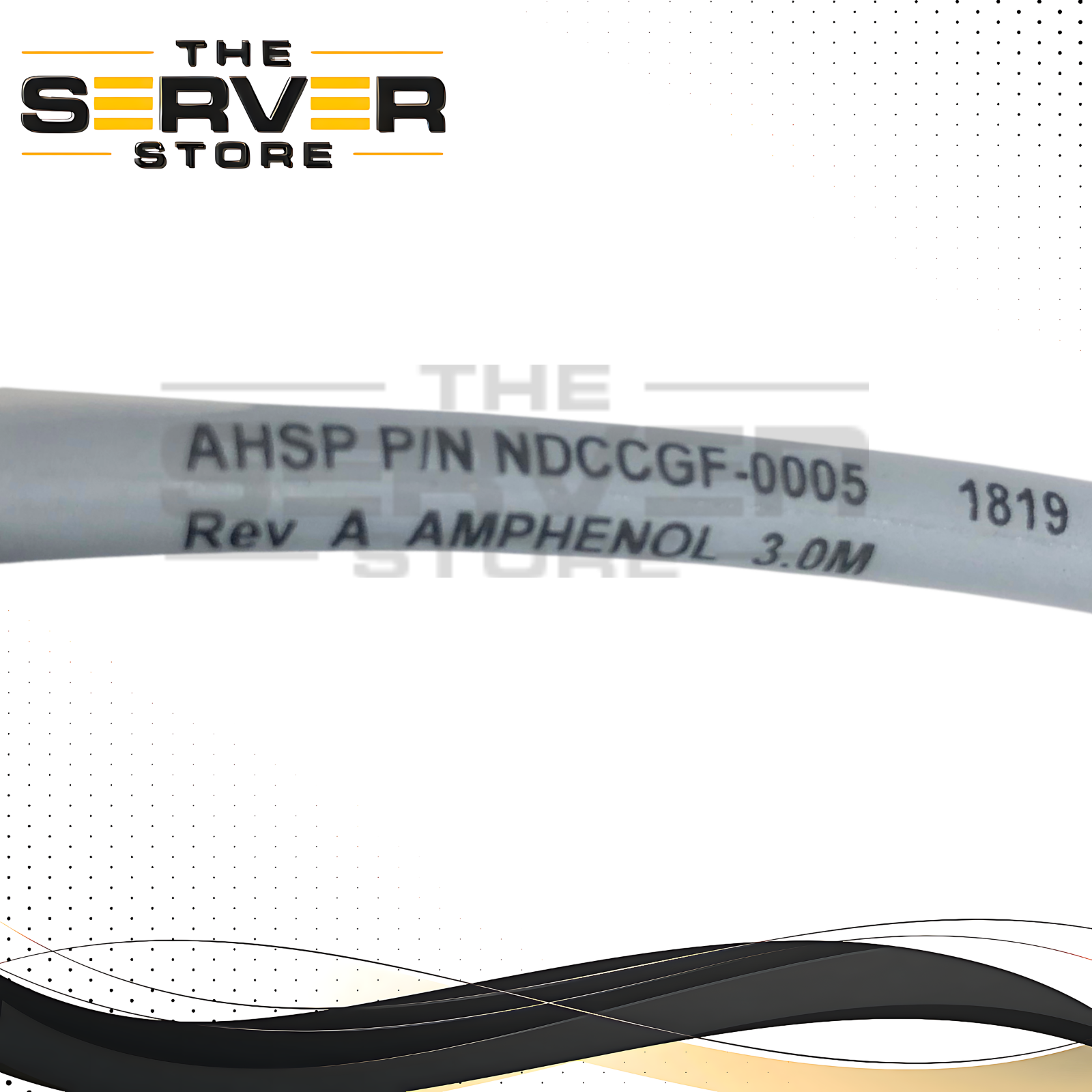 (LOT OF 1000) Amphenol 10G/25G SFP+ SFP28 DAC 3m Twinax Cable NDCCGF-0005