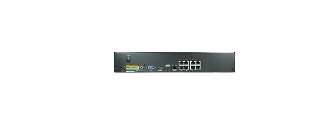 LILIN NVR6208E-2X16TB 8 CH PoE 4K Standalone Network Video Recorder