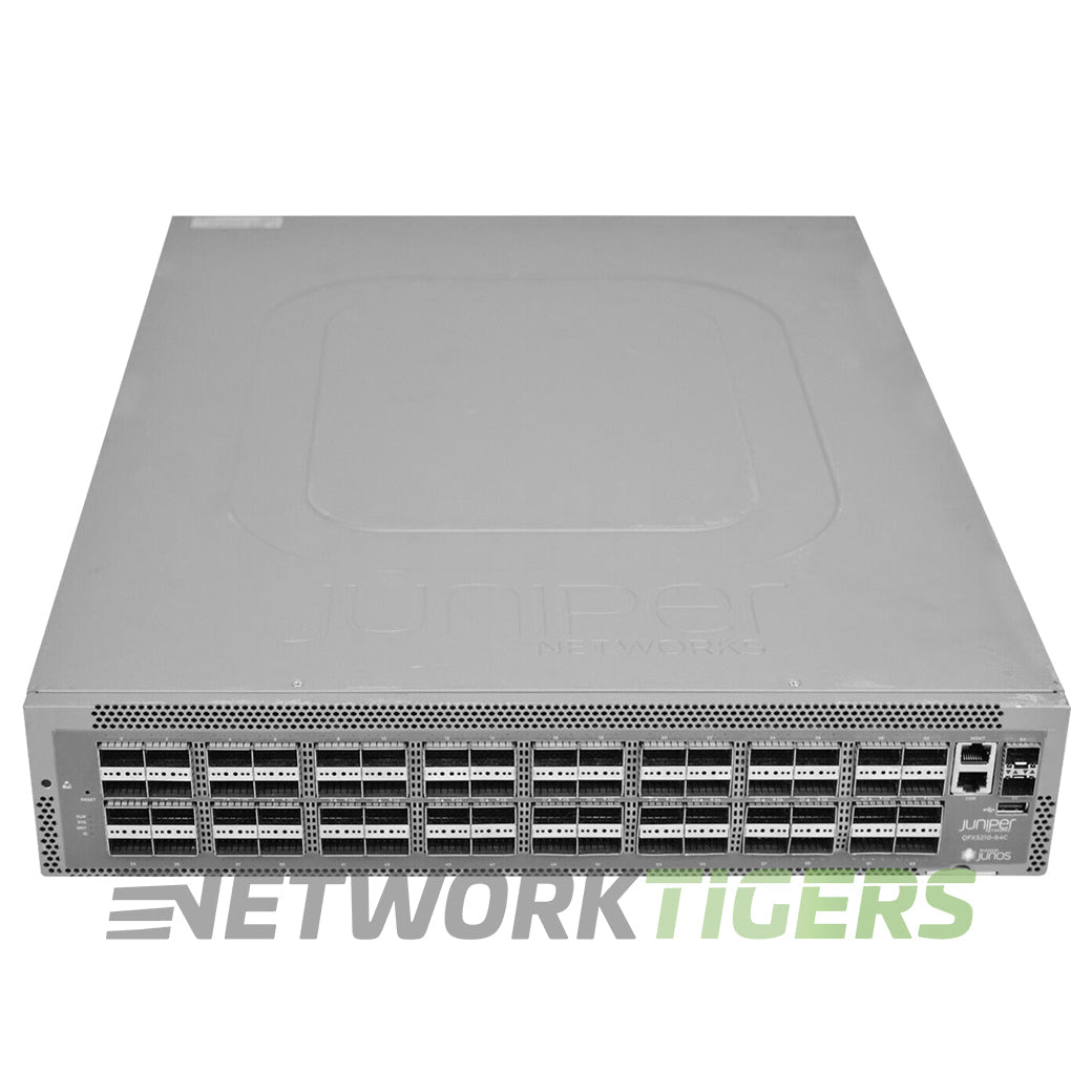 NEW Juniper QFX5210-64C-DC-AFI 64x 100GB QSFP28 B-F Airflow (DC) Switch