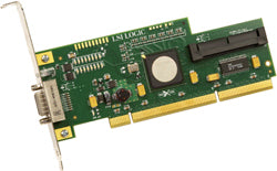 LSI Logic SAS3442X-R PCI-X, 3Gb/s SAS, 8-Port Controller Card.  Support RAID 0, 1, 1E, 10E