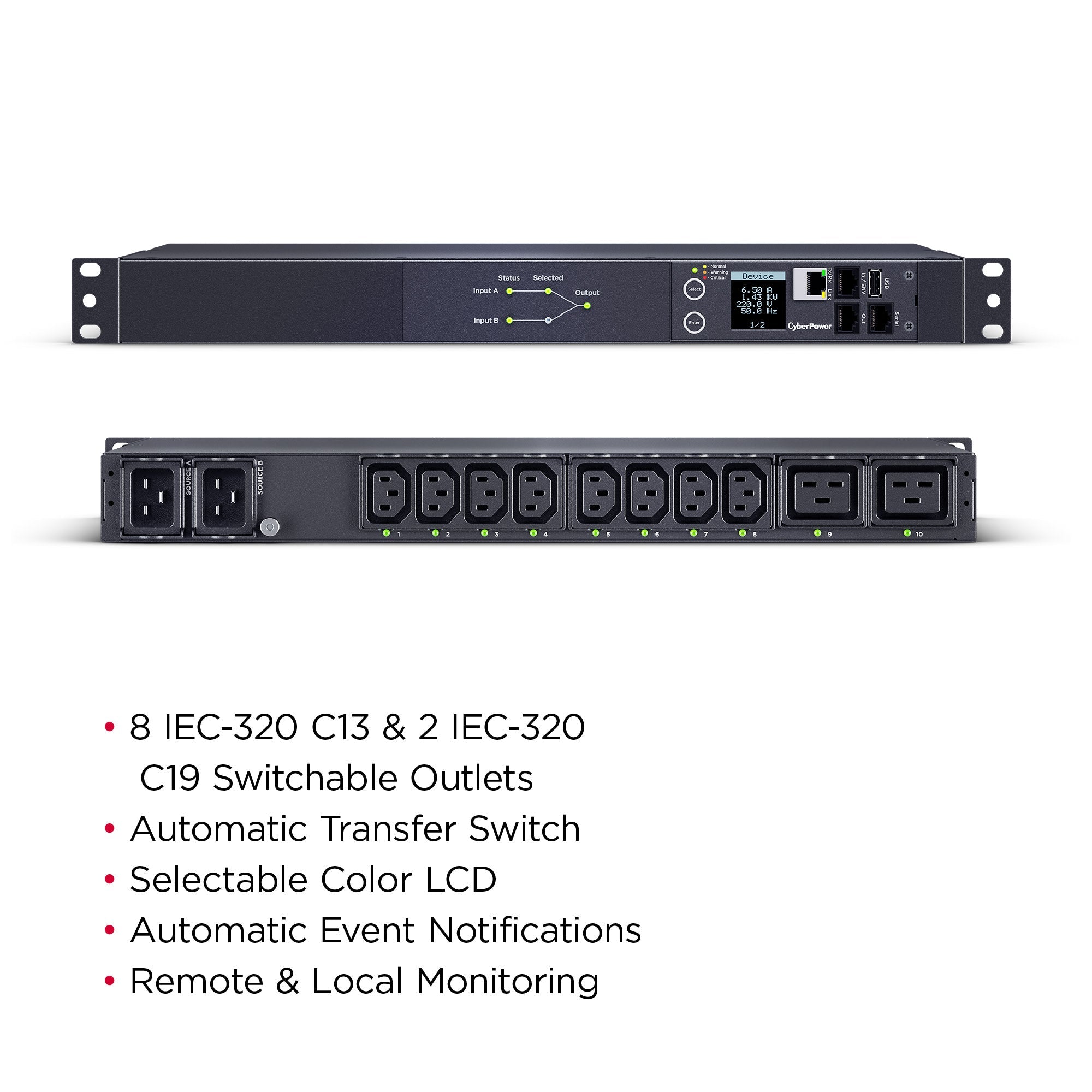 CyberPower PDU44006 Switched ATS