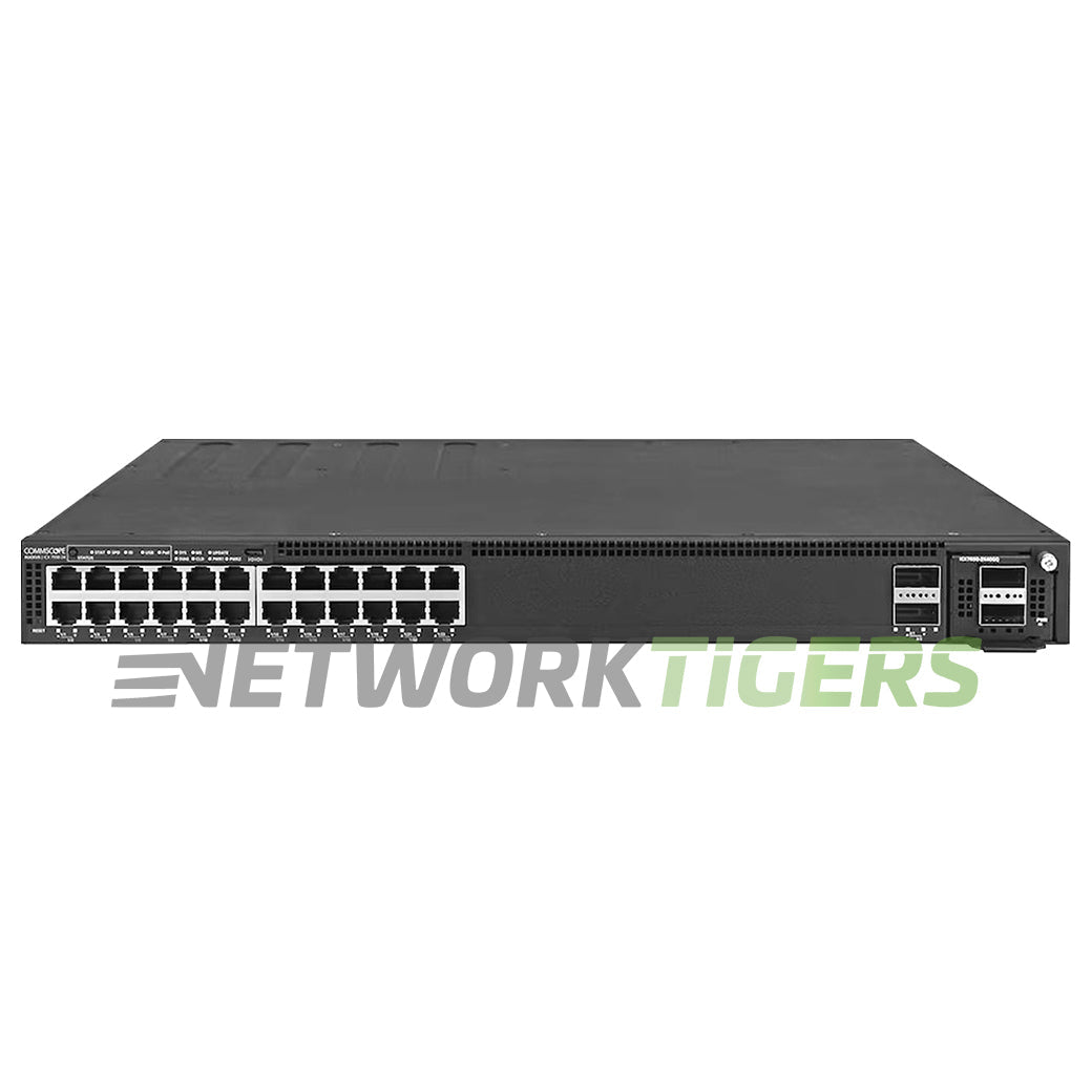 Ruckus ICX7550-24-E2 ICX 7550 Series 24x 1GB RJ45 2x 40GB QSFP+ F-B Air Switch