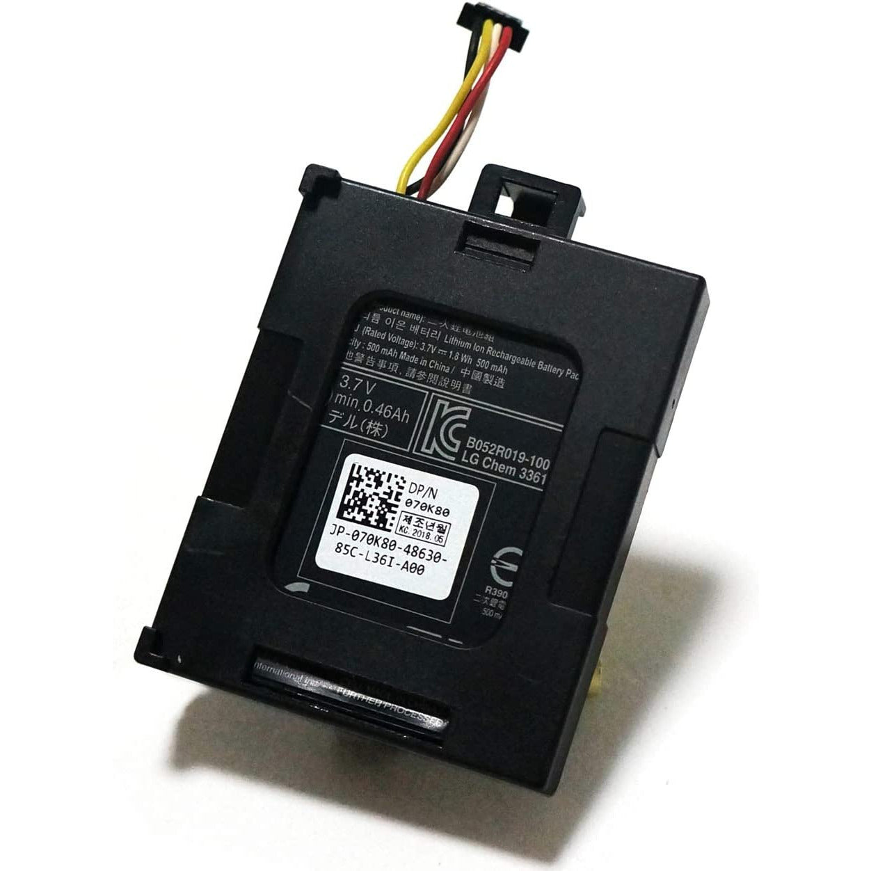 Battery T40JJ Raid Controller Battery 70K80 H132V for Perc H710 H710P H810 M620 R320 R420 R520 R620 R720 R820 T110 II T420 070K80 0H132V 0T40JJ - 3.6V 1.6Wh/460mAh