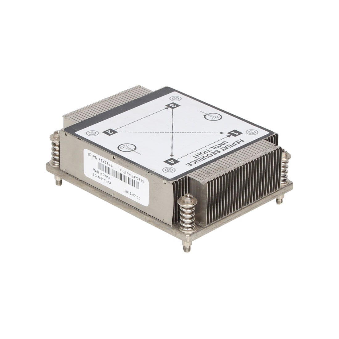 HEATSINK FOR SYSTEM X3530 X3630 M4 - SCREW DOWN TYPE 94Y7813