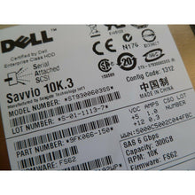 Load image into Gallery viewer, DELL/SEAGATE ST9300603SS 300GB SAS HARD DRIVE P/N:9FK066-150 F/W:FS62 3700556007801-FoxTI
