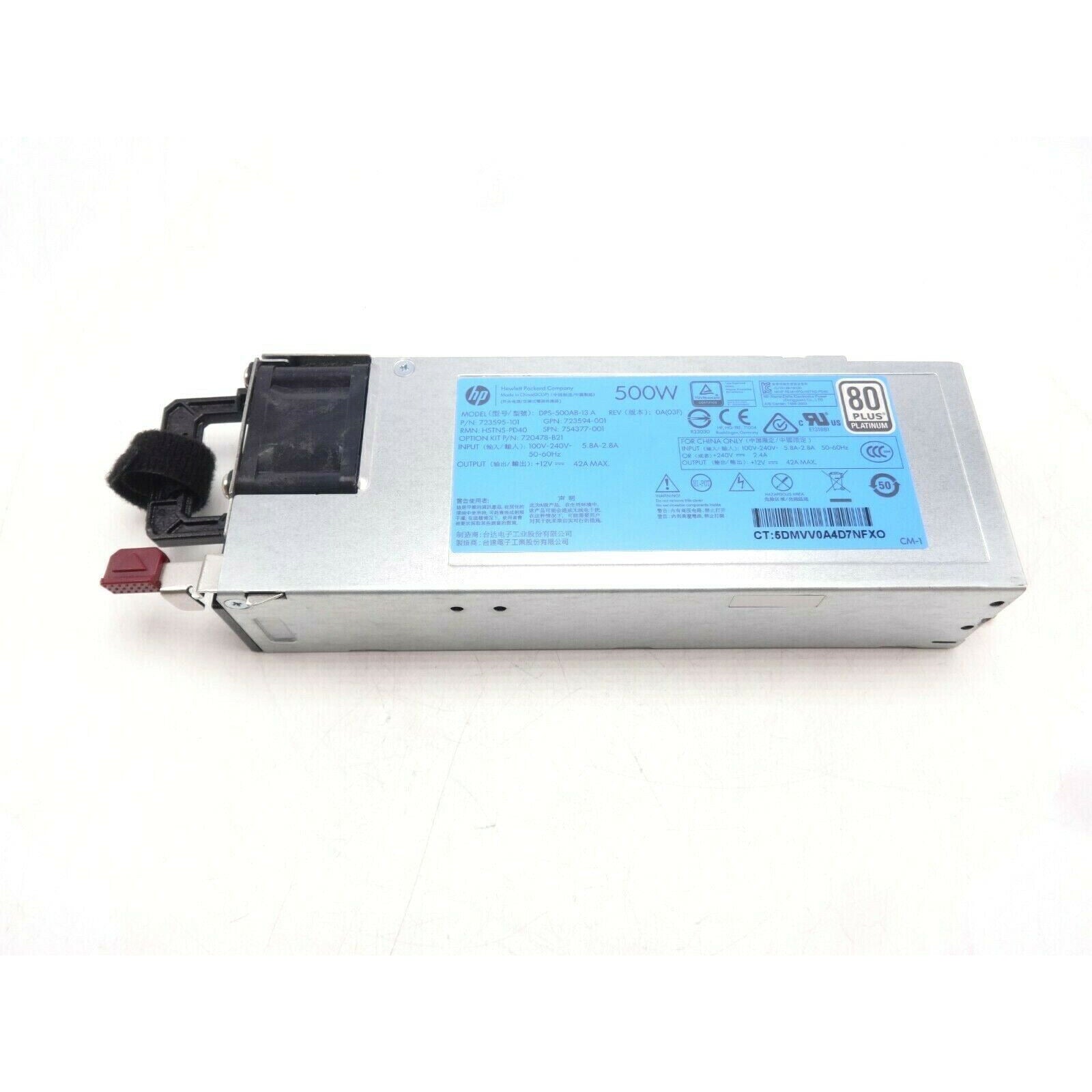 500W Power Supply DL380 DL360 G9 Gen9 Watt 723595-501 723594-001 720478-B21 887758175842