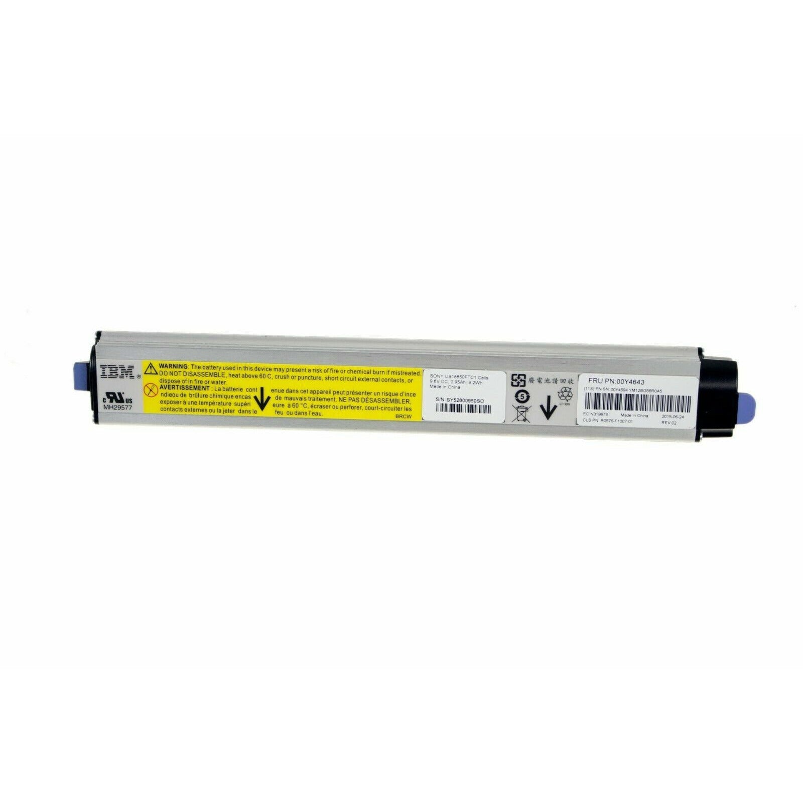 00Y4643 V3500 V3700 FRU: 90Y7689 90Y7632 44X3320 bateria