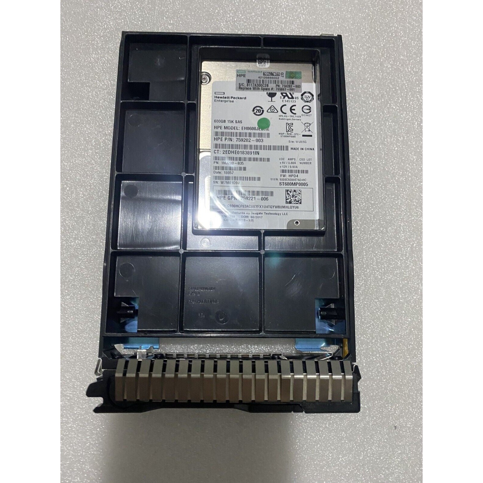 765424-B21 765867-001 Enterprise 600GB 12G 15K 3.5" LFF SC Disco duro 888182854433
