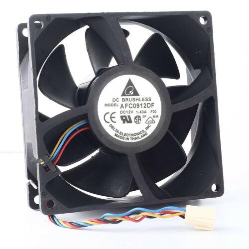 AFC0912DF 12V 1.43A 17.16W 4500 RPM 9032 9CM Double Ball 4-Wire PWM Fan