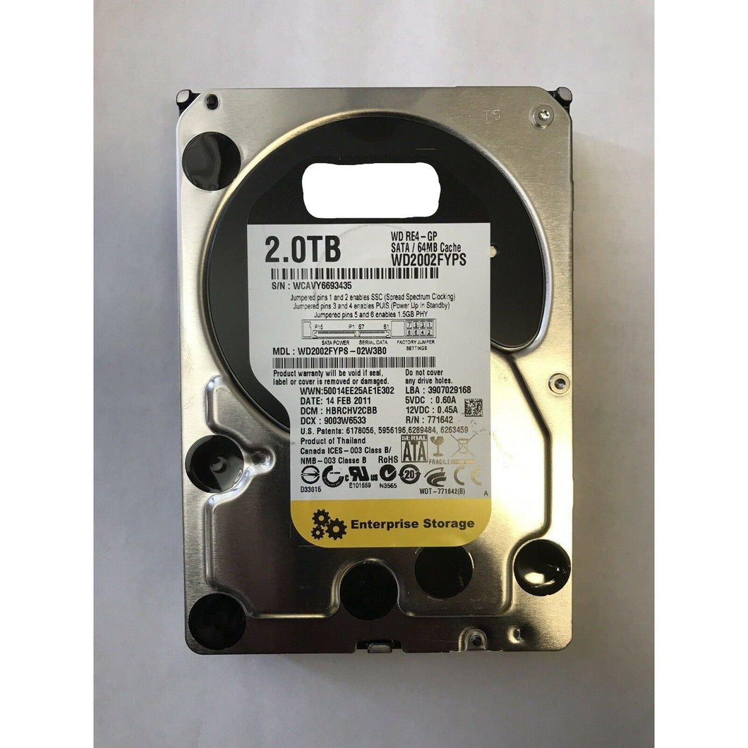WD Western Digital RE4-GP WD2002FYPS 2 TB Enterprise 3.5